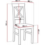 Καρέκλα Nilo-Gkri Skouro