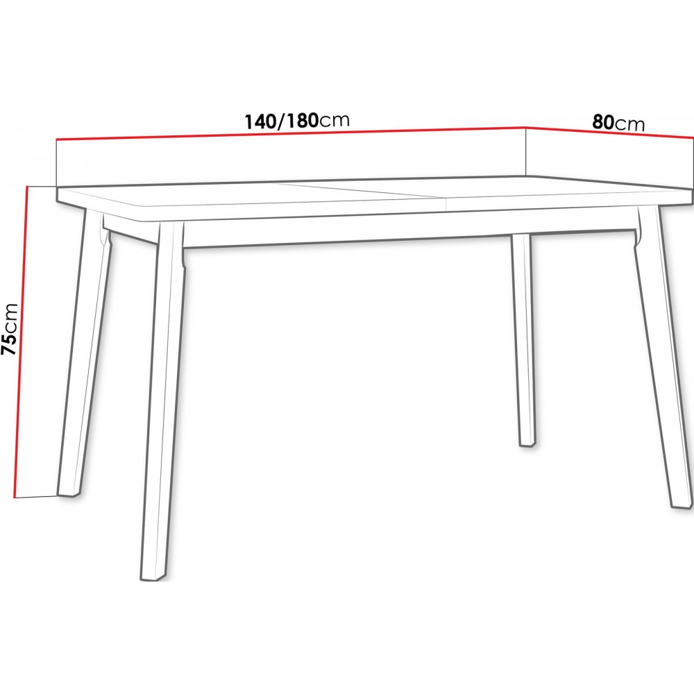 Επεκτεινόμενο τραπέζι Oslo
