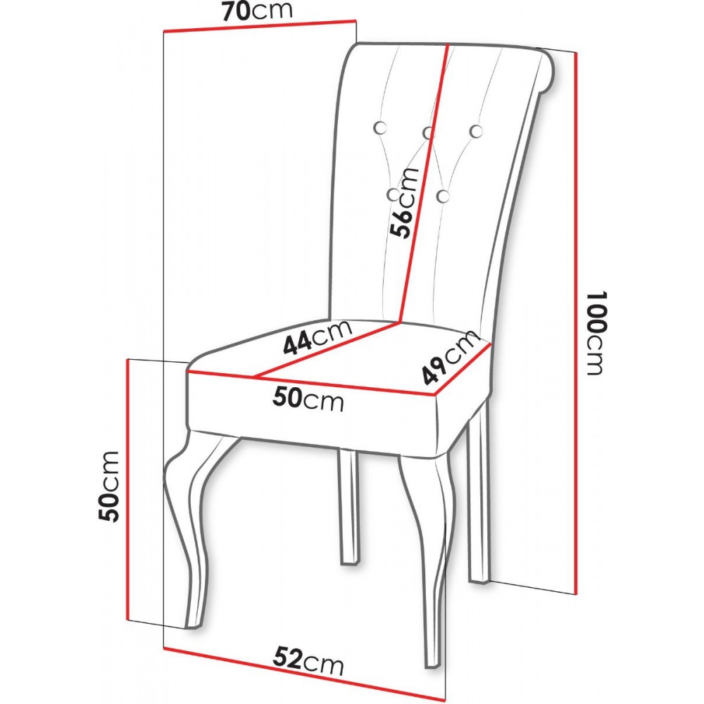 Καρέκλα S63-Gkri Skouro