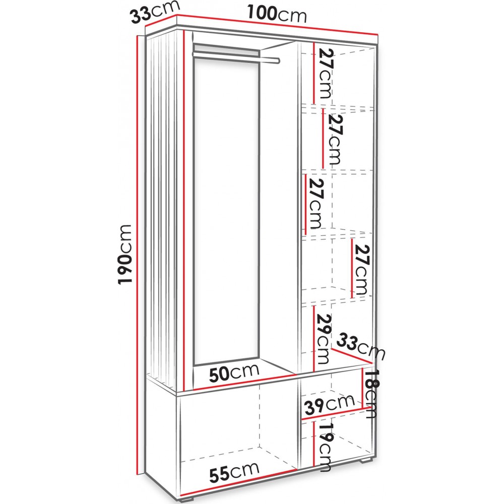 Γκαρνταρόμπα Milo-Cashmere