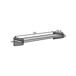 Ράφι Design-Leuko-Mauro 70x18.5x10