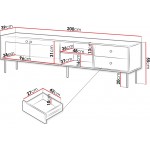 Έπιπλο τηλεόρασης Valerio 200-Leuko