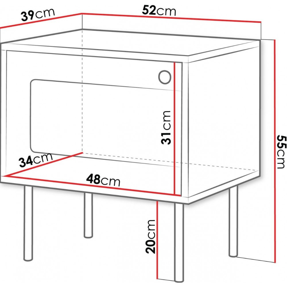 Κομοδίνο Valerio 1D-Mauro