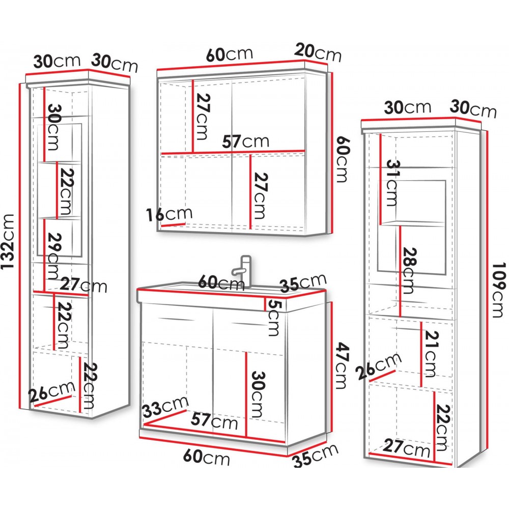Σετ μπάνιου Madrit II-Mauro