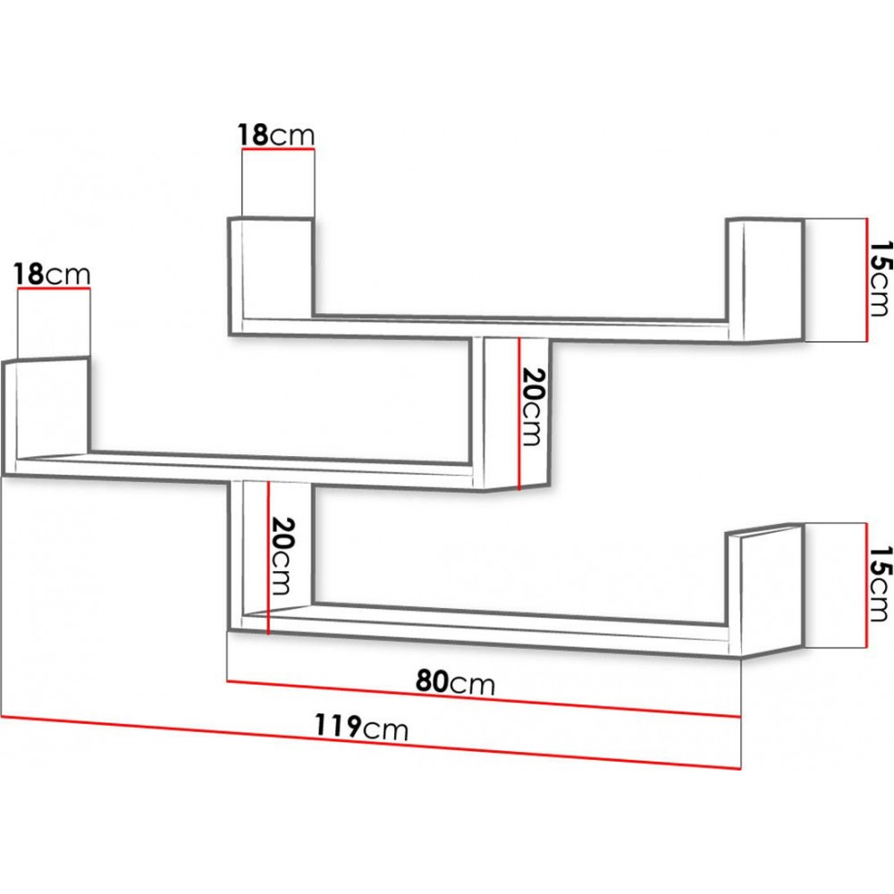 Τριπλό ράφι Trio-Mauro