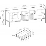 Έπιπλο τηλεόρασης Palermo-Mpez-Xruso