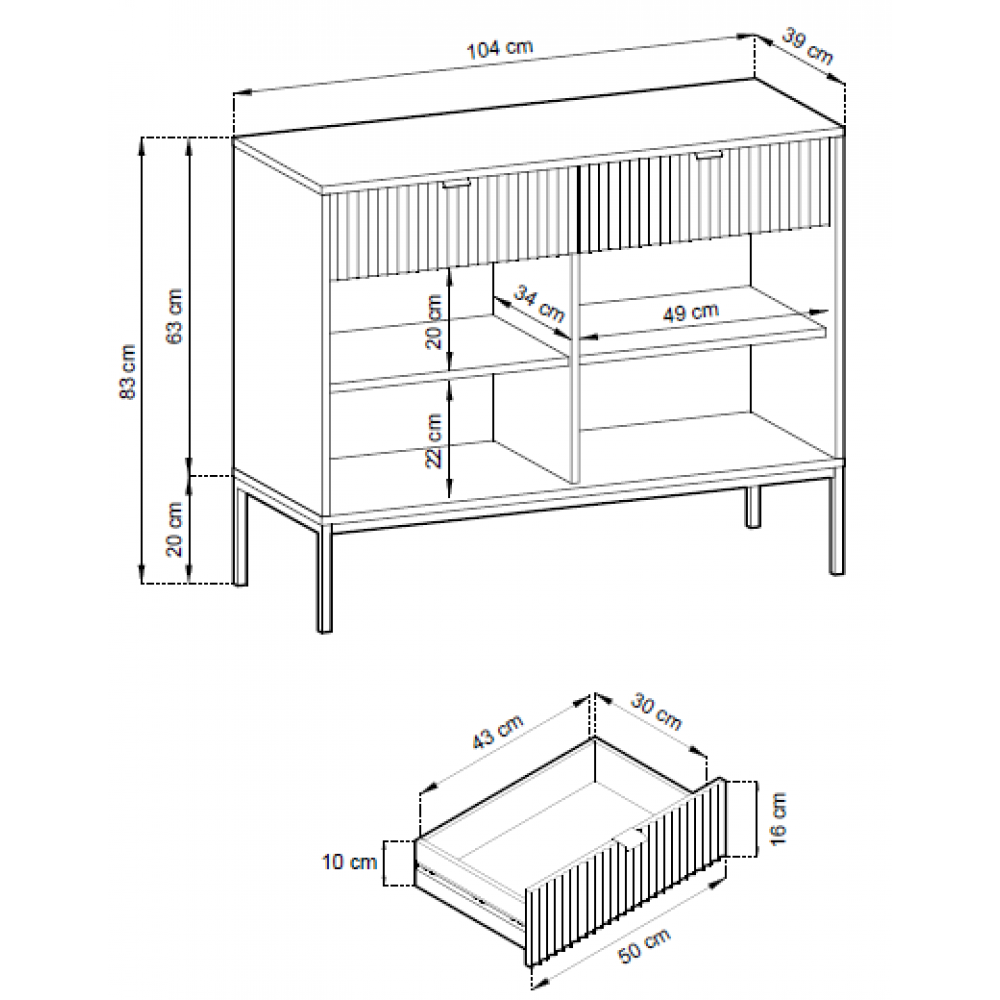 Μπουφές Palermo II-Mpez-Mauro