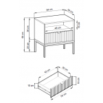 Βοηθητικό τραπεζάκι Palermo-Mpez-Xruso