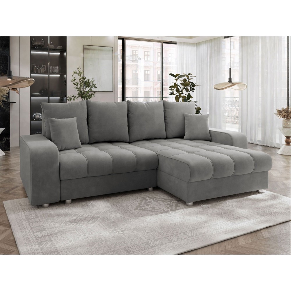 Γωνιακός καναπές Kronos-Anthraki