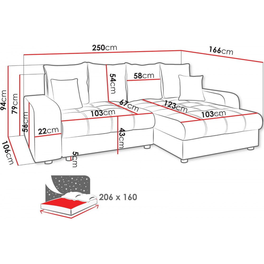 Γωνιακός καναπές Kronos-Mpez Anoixto