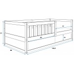 Παιδικό Κρεβάτι Woody 164.5x86x51