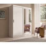 Ντουλάπα Reflecta 160 συρόμενη-Leuko 160x60x205