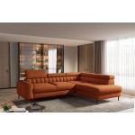 Γωνιακός καναπές Teron-Portokali-Αριστερή