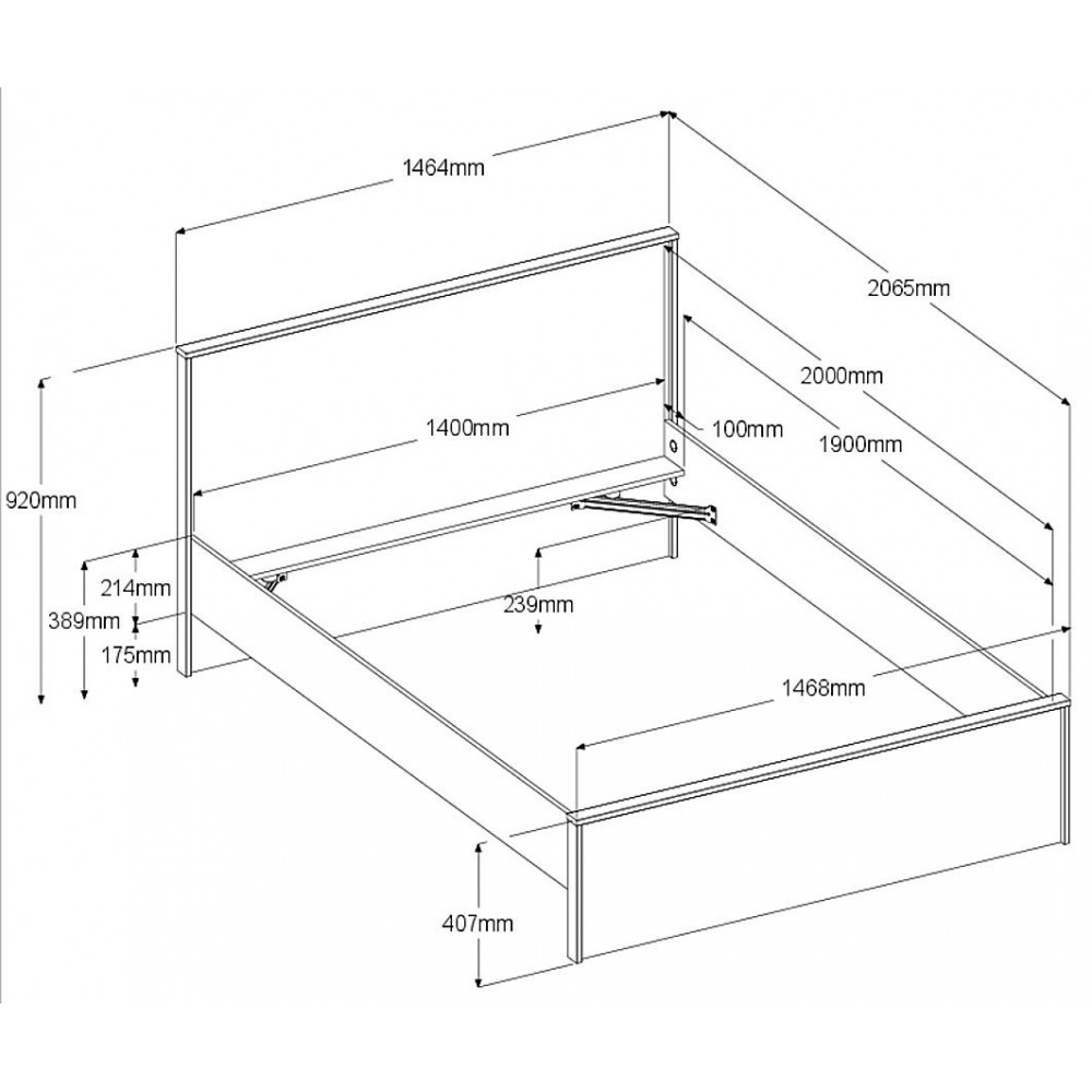 Κρεβάτι Peonia