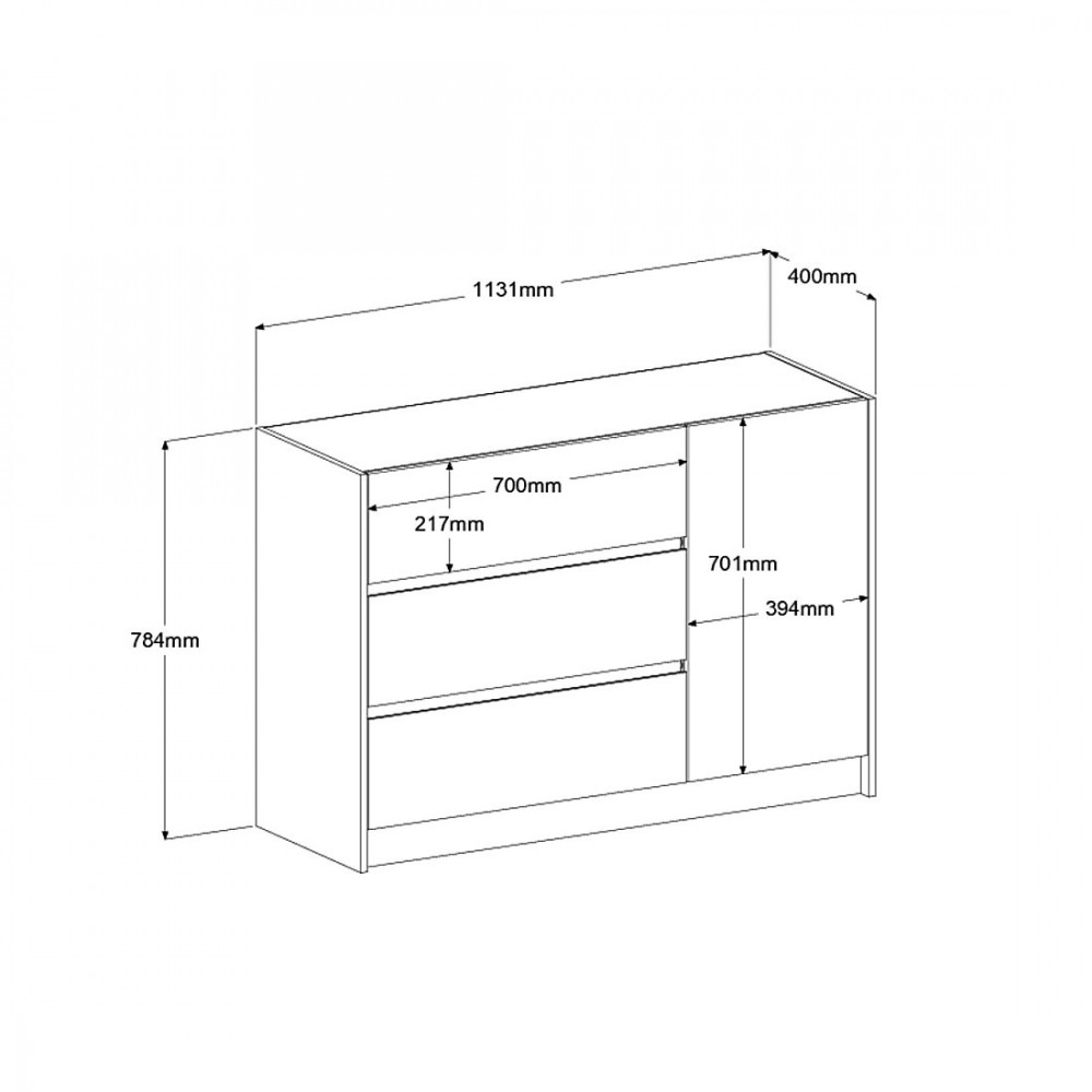 Συρταριέρα Peonia