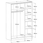 Ντουλάπα Peonia τρίφυλλη