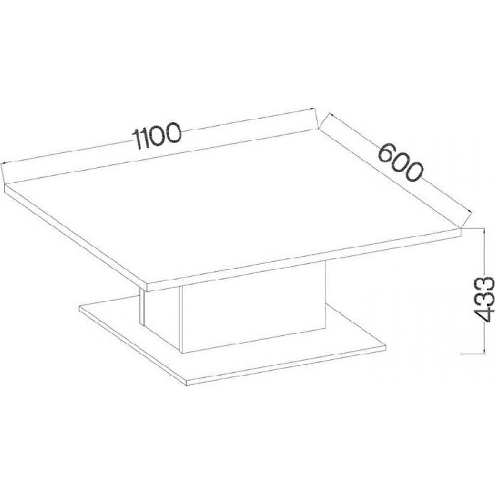 Τραπεζάκι σαλονιού Vega 110x60x43.3
