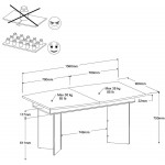 Επεκτεινόμενο τραπέζι Eden