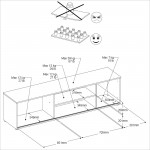 Έπιπλο τηλεόρασης Eden-Fusiko-Leuko