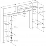 Εταζέρα για σύνθετο σαλονιού Eden-Fusiko-Leuko