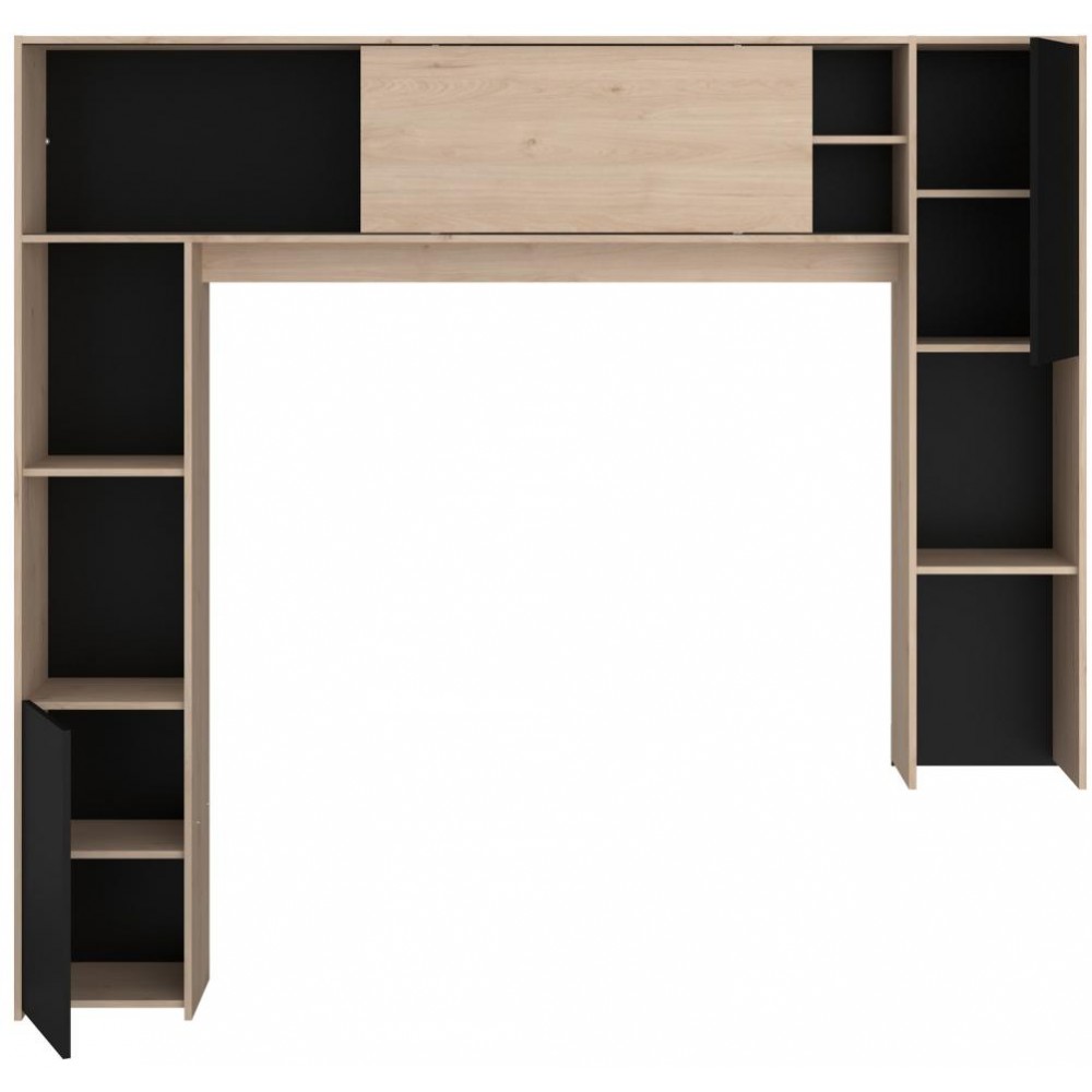 Εταζέρα για σύνθετο σαλονιού Eden-Fusiko-Mavro