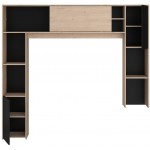 Εταζέρα για σύνθετο σαλονιού Eden-Fusiko-Mavro