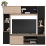 Εταζέρα για σύνθετο σαλονιού Eden-Fusiko-Mavro