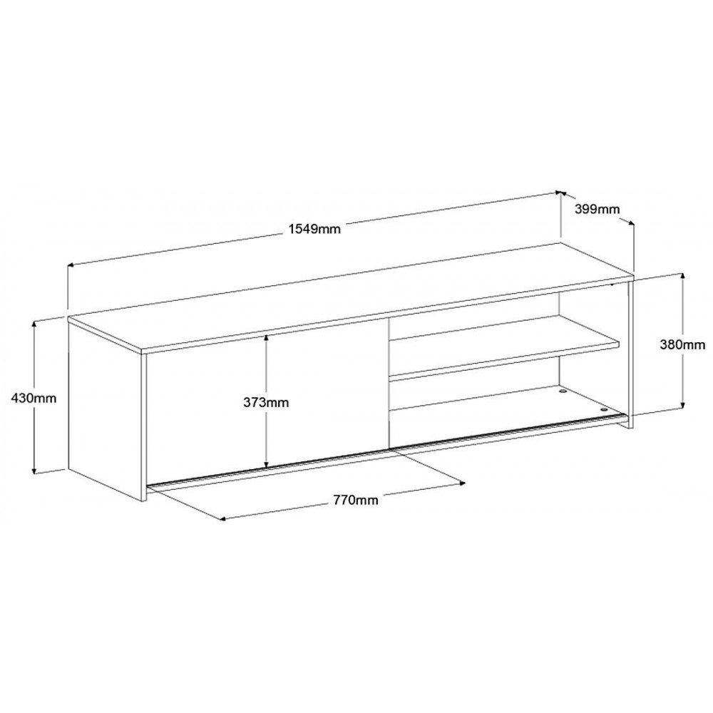 Έπιπλο τηλεόρασης Stuart-Fusiko-Mavro