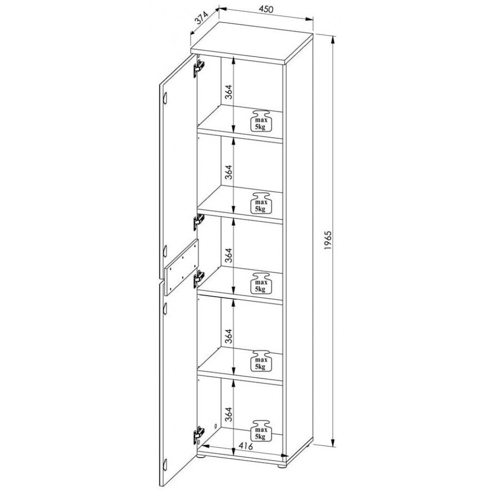 Ντουλάπα Johnson III