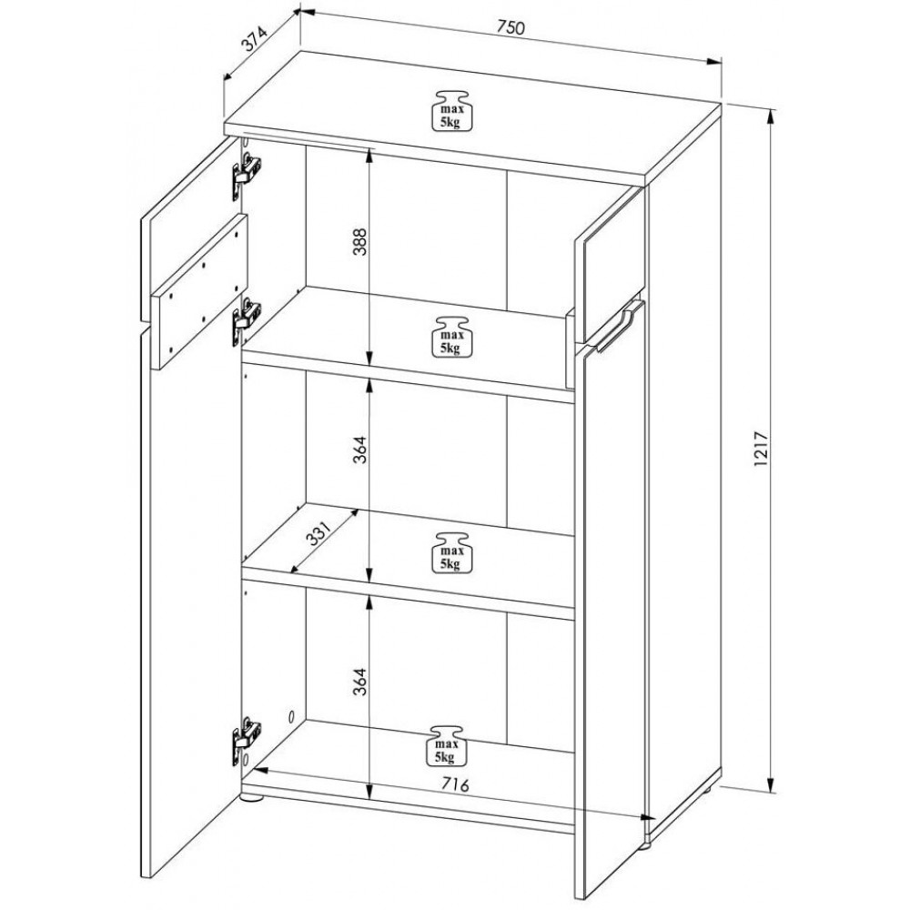 Ντουλάπι Johnson plus
