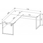Γραφείο Johnson I γωνιακό