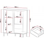 Μπουφές Mia I-Fusiko-Mavro