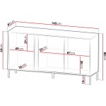 Μπουφές Mia II-Leuko