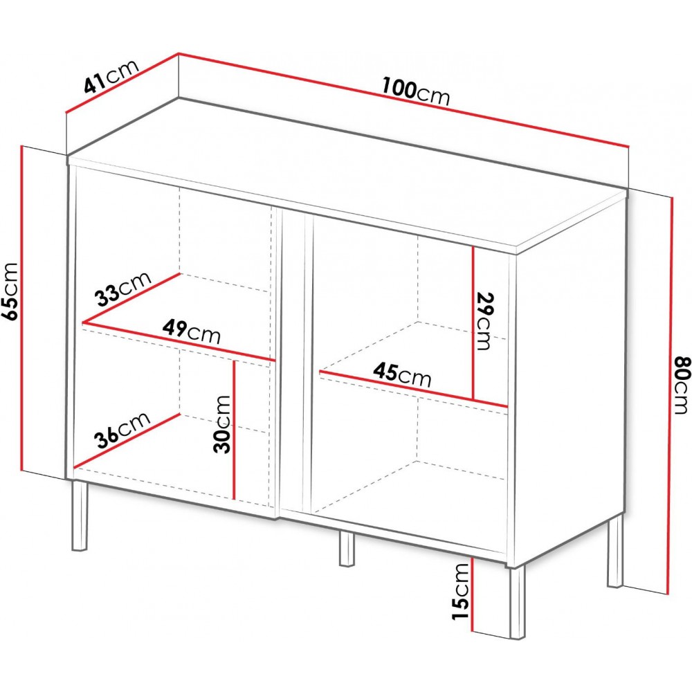 Μπουφές Mia IV-Leuko