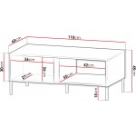 Τραπεζάκι σαλονιού Mia -Leuko