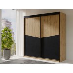 Ντουλάπα Aston I συρόμενη-Fusiko-Mavro