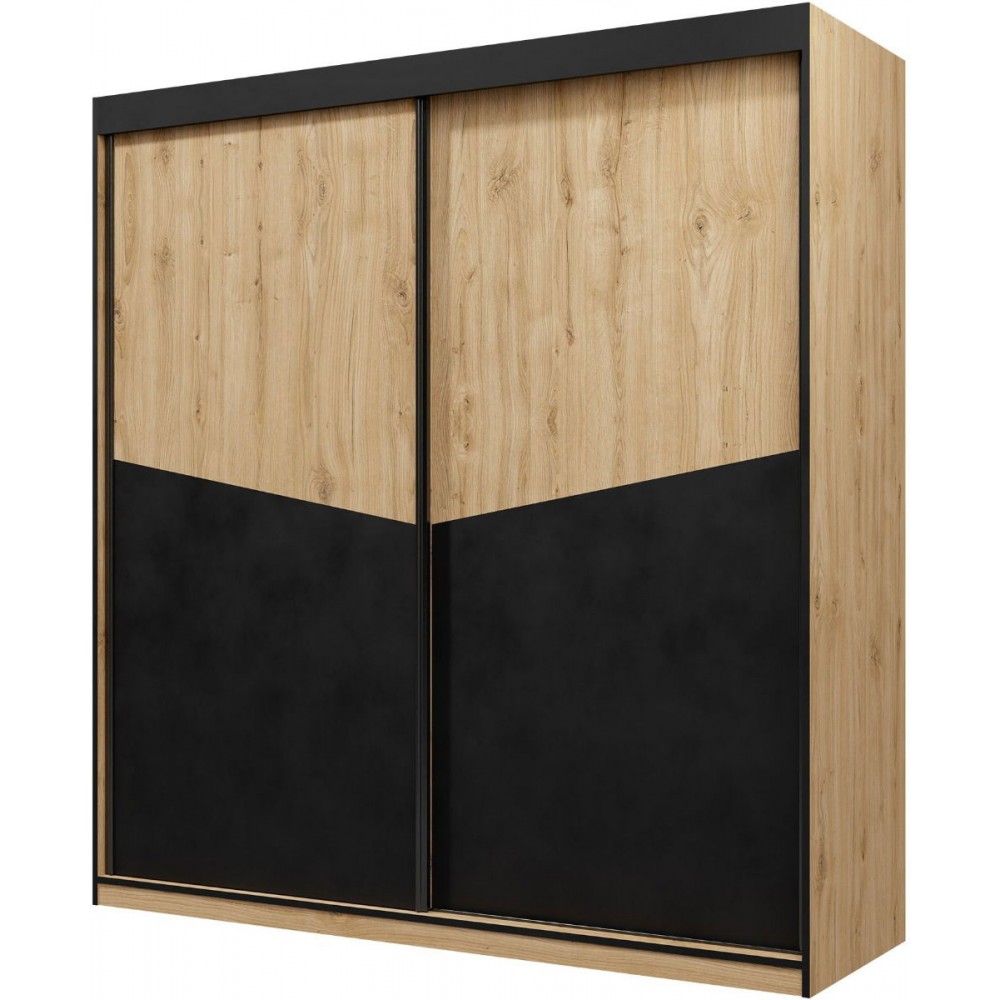 Ντουλάπα Aston I συρόμενη-Fusiko-Mavro