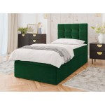 Επενδυμένο κρεβάτι Cineplex-Prasino-90 x 200