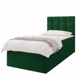 Επενδυμένο κρεβάτι Cineplex-Prasino-90 x 200