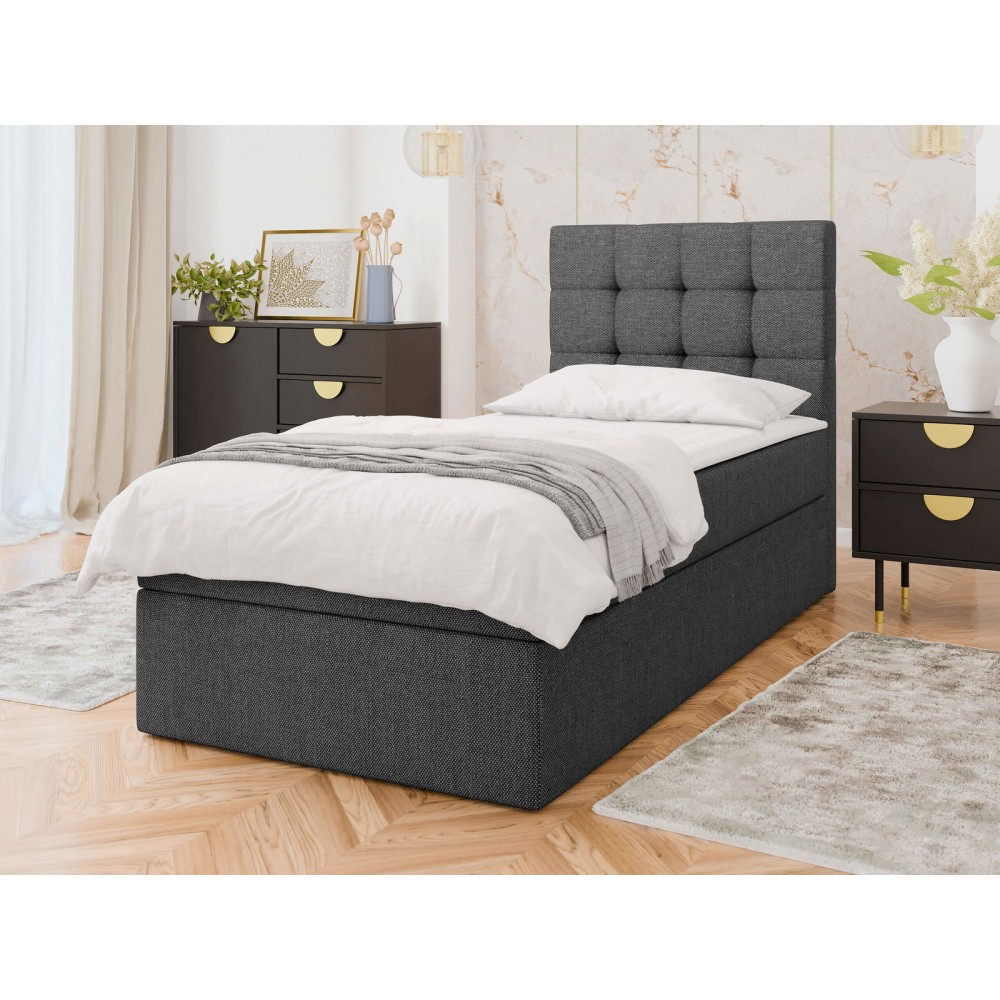 Επενδυμένο κρεβάτι Cineplex-Anthraki-90 x 200