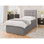 Επενδυμένο κρεβάτι Cineplex-Gkri Anoixto-90 x 200