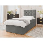 Επενδυμένο κρεβάτι Cineplex-Gkri Skouro-80 x 200