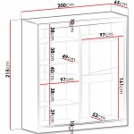 Ντουλάπα Aston II συρόμενη-Gkri Anoixto-Fusiko