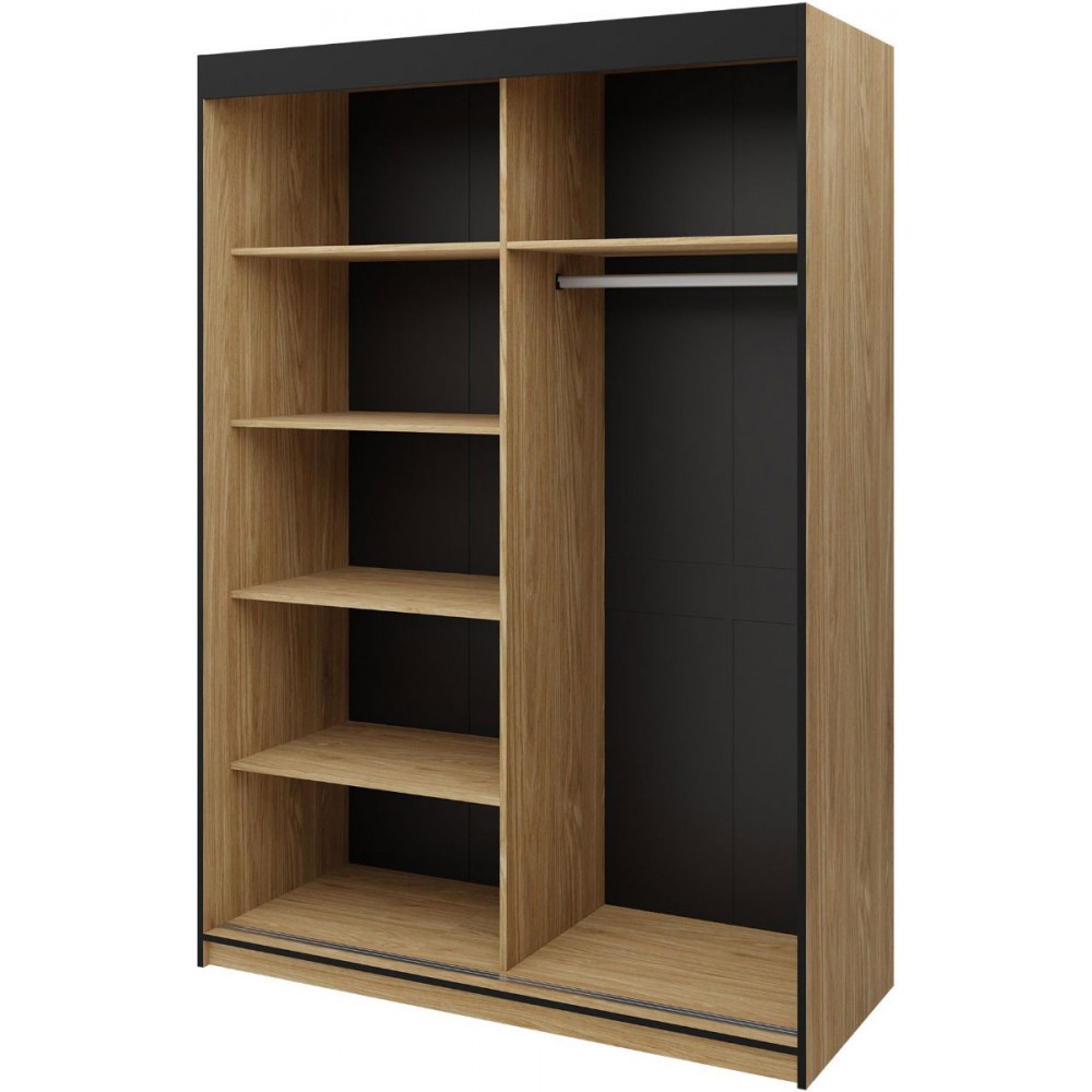 Ντουλάπα Aston II συρόμενη-Gkri Anoixto-Fusiko