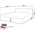 Κρεβάτι Aston I-Fusiko-Mavro