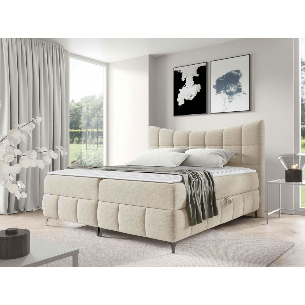 Επενδυμένο κρεβάτι Nova-Ekrou-160 x 200