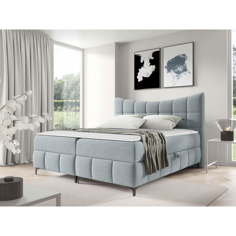 Επενδυμένο κρεβάτι Nova-Gkri Anoixto-180 x 200