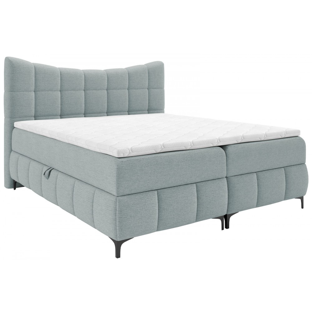 Επενδυμένο κρεβάτι Nova-Gkri Anoixto-200 x 200