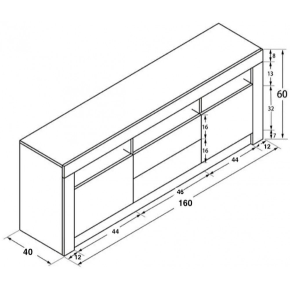 Έπιπλο τηλεόρασης Spotlight long