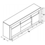 Έπιπλο τηλεόρασης Spotlight long